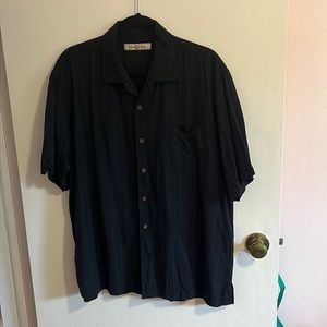 Black Tommy Bahama Silk Shirt XL
